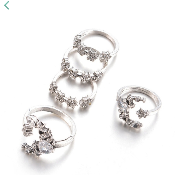 5 PC Moon Ring Set - Picture 6 of 7